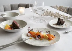 ACCOLADE Assiette coupe creuse gris grès émaillé Ø 17 cm Sirocco