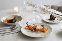 ACCOLADE Assiette coupe creuse gris grès émaillé Ø 17 cm Sirocco