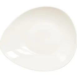 Assiette coupe creuse ivoire porcelaine vitrifiée 25 cm Shaped - RAK Discount