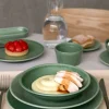 Assiette coupe creuse Lagoon grès renforcé Ø 18 cm Twist - ESSENTIALS COLLECTION Sale