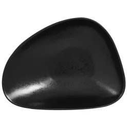 RAK Assiette coupe creuse noir porcelaine vitrifiée 19 cm Shaped Outlet