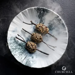 CHURCHILL Assiette coupe creuse porcelaine vitrifiée Ø 27,1 cm Smoke