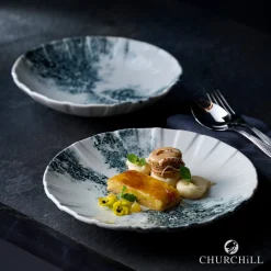 CHURCHILL Assiette coupe creuse porcelaine vitrifiée Ø 27,1 cm Smoke