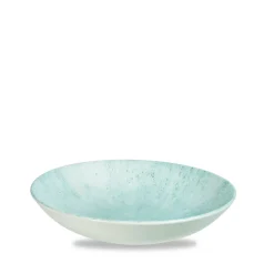 Assiette coupe creuse rond Aquamarine porcelaine vitrifiée Ø 24,8 cm Stone Aquamarine - CHURCHILL Outlet