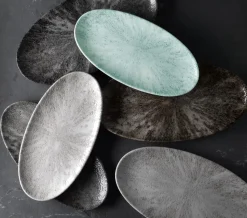 Assiette coupe creuse rond Aquamarine porcelaine vitrifiée Ø 24,8 cm Stone Aquamarine - CHURCHILL Outlet
