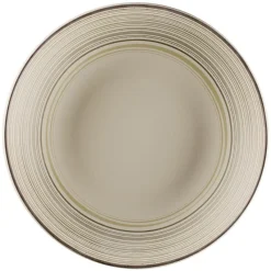 Assiette coupe creuse rond Argila Décor Larissa porcelaine Ø 26,1 cm Earth - RAK Outlet