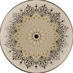 Assiette coupe creuse rond Argila Décor Cartagena porcelaine Ø 36 cm Earth - RAK Best