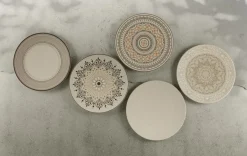 Assiette coupe creuse rond Argila Décor Cartagena porcelaine Ø 36 cm Earth - RAK Best