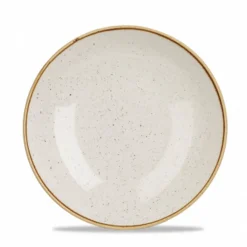 CHURCHILL Assiette coupe creuse rond barley white porcelaine vitrifiée Ø 24,8 cm Stonecast Barley Hot