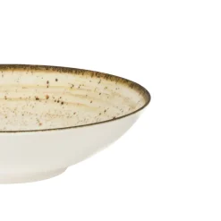 Assiette coupe creuse rond beige porcelaine Ø 21,5 cm Lunéa - PRO.MUNDI Best