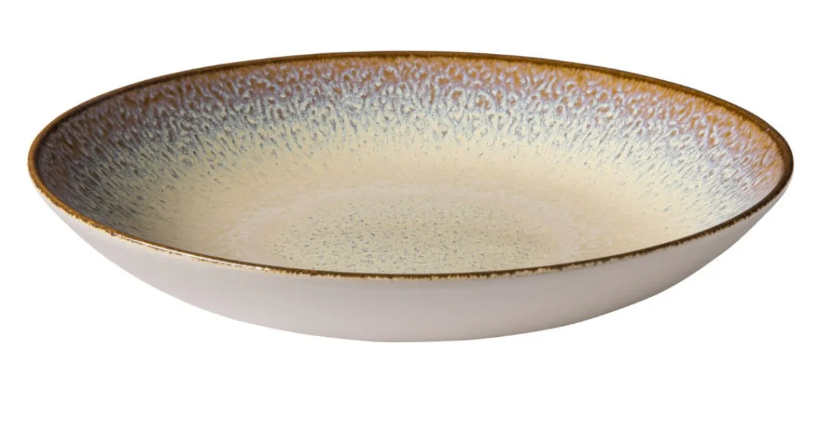 ACCOLADE Assiette coupe creuse rond beige porcelaine Ø 26 cm Savanna Hot