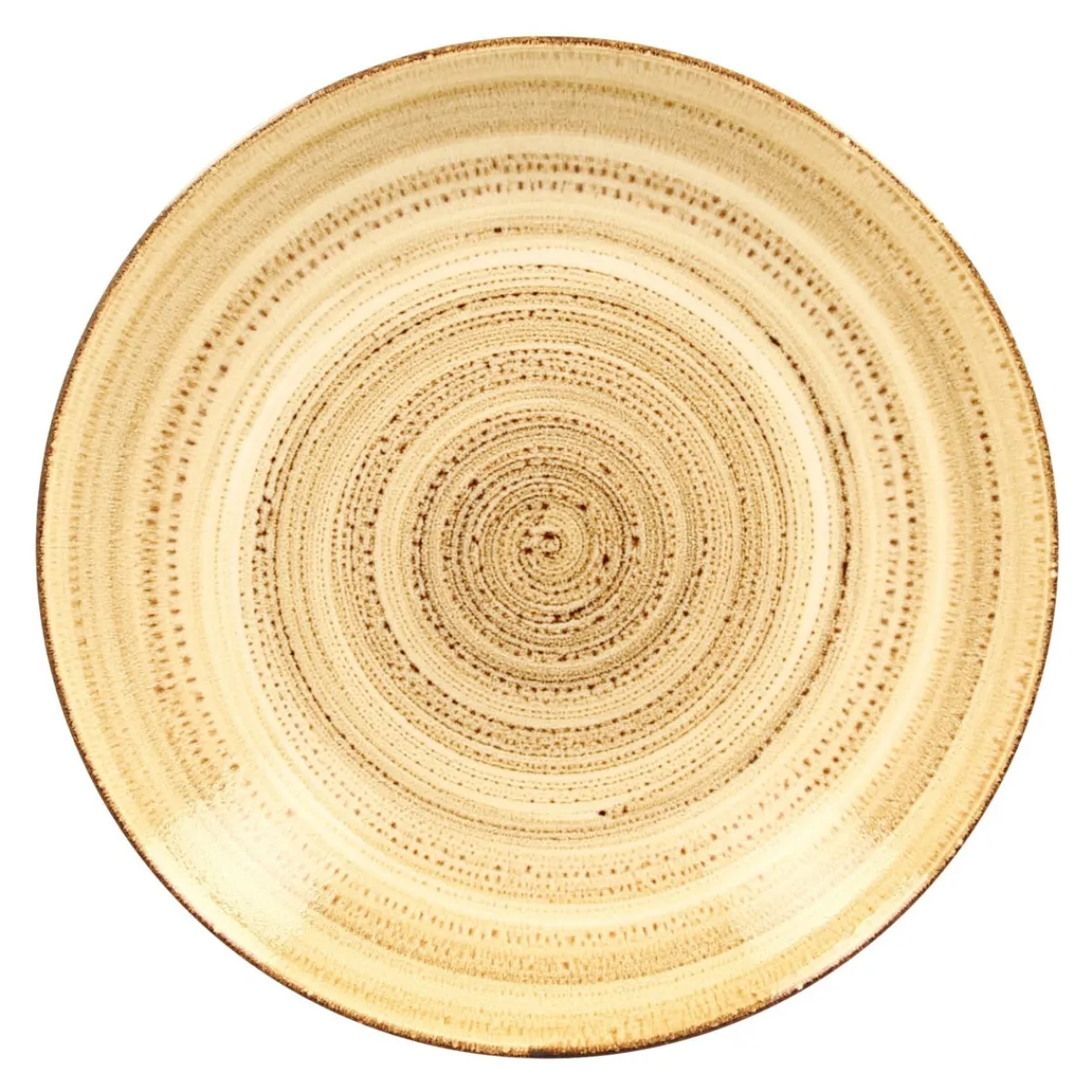 Assiette coupe creuse rond beige porcelaine vitrifiée Ø 25,9 cm Twirl - RAK Clearance