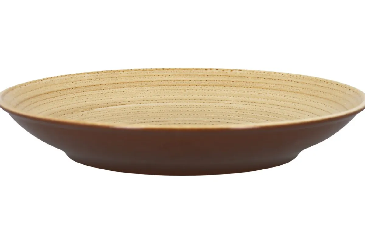 RAK Assiette coupe creuse rond beige porcelaine vitrifiée Ø 27,8 cm Twirl Clearance