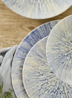 Assiette coupe creuse rond bleu porcelaine Ø 21 cm Coral - ESSENTIALS COLLECTION Best