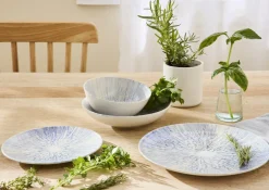 Assiette coupe creuse rond bleu porcelaine Ø 21 cm Coral - ESSENTIALS COLLECTION Best