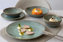 ACCOLADE Assiette coupe creuse rond bleu foncé porcelaine Ø 26 cm Seablue Sale