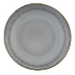 PRO.MUNDI Assiette coupe creuse rond bleu glacier grès émaillé Ø 22 cm Snow Discount