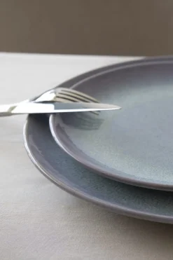 Assiette coupe creuse rond bleu porcelaine Ø 26 cm Azure - ACCOLADE Best