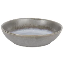 PRO.MUNDI Assiette coupe creuse rond bleu glacier grès émaillé Ø 17 cm Snow Best