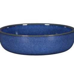 Assiette coupe creuse rond bleu porcelaine vitrifiée Ø 16 cm stone Ease - RAK Outlet