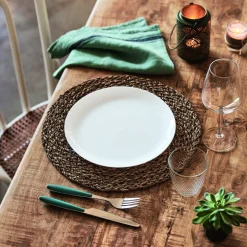 LUMINARC Assiette coupe creuse rond blanc verre opal Ø 20 cm Diwali Best