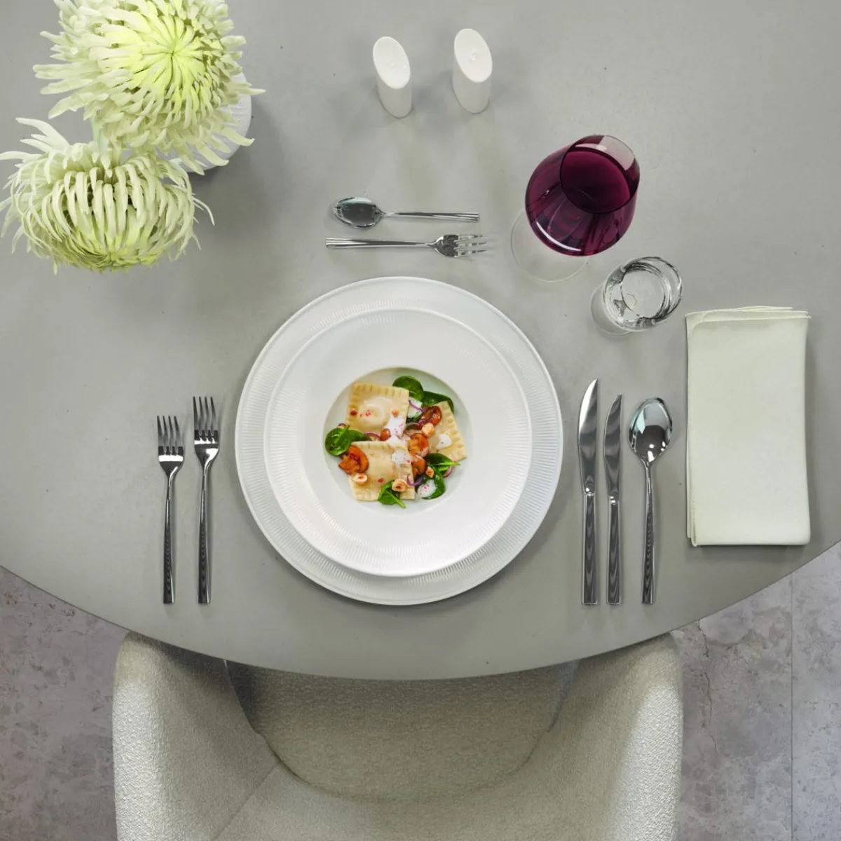 Assiette coupe creuse rond blanc porcelaine Ø 25 cm Afina - VILLEROY & BOCH Best