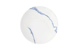 Assiette coupe creuse rond bleu porcelaine vitrifiée Ø 24,8 cm Inked Tide Accents - CHURCHILL Discount