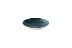 CHURCHILL Assiette coupe creuse rond bleu porcelaine vitrifiée Ø 24,8 cm Chroma Clearance