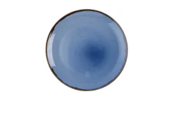 Assiette coupe creuse rond bleu indigo porcelaine vitrifiée Ø 18 cm Harvest - DUDSON Clearance