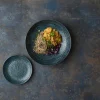 CHURCHILL Assiette coupe creuse rond bleu porcelaine vitrifiée Ø 18,2 cm Chroma Online