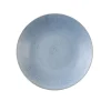 DUDSON Assiette coupe creuse rond bleu grès émaillé Ø 29,3 cm Evo Azure Outlet