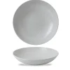 DUDSON Assiette coupe creuse rond blanc porcelaine vitrifiée Ø 24,8 cm Evo Origins Discount