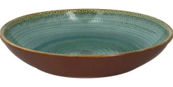 Assiette coupe creuse rond bleu porcelaine vitrifiée Ø 36,2 cm Twirl - RAK Sale