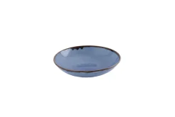 Assiette coupe creuse rond bleu indigo porcelaine vitrifiée Ø 25 cm Harvest - DUDSON Online