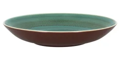 Assiette coupe creuse rond bleu porcelaine vitrifiée Ø 25,9 cm Twirl - RAK New