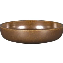 Assiette coupe creuse rond bronze porcelaine vitrifiée Ø 19,8 cm stone Ease - RAK Discount