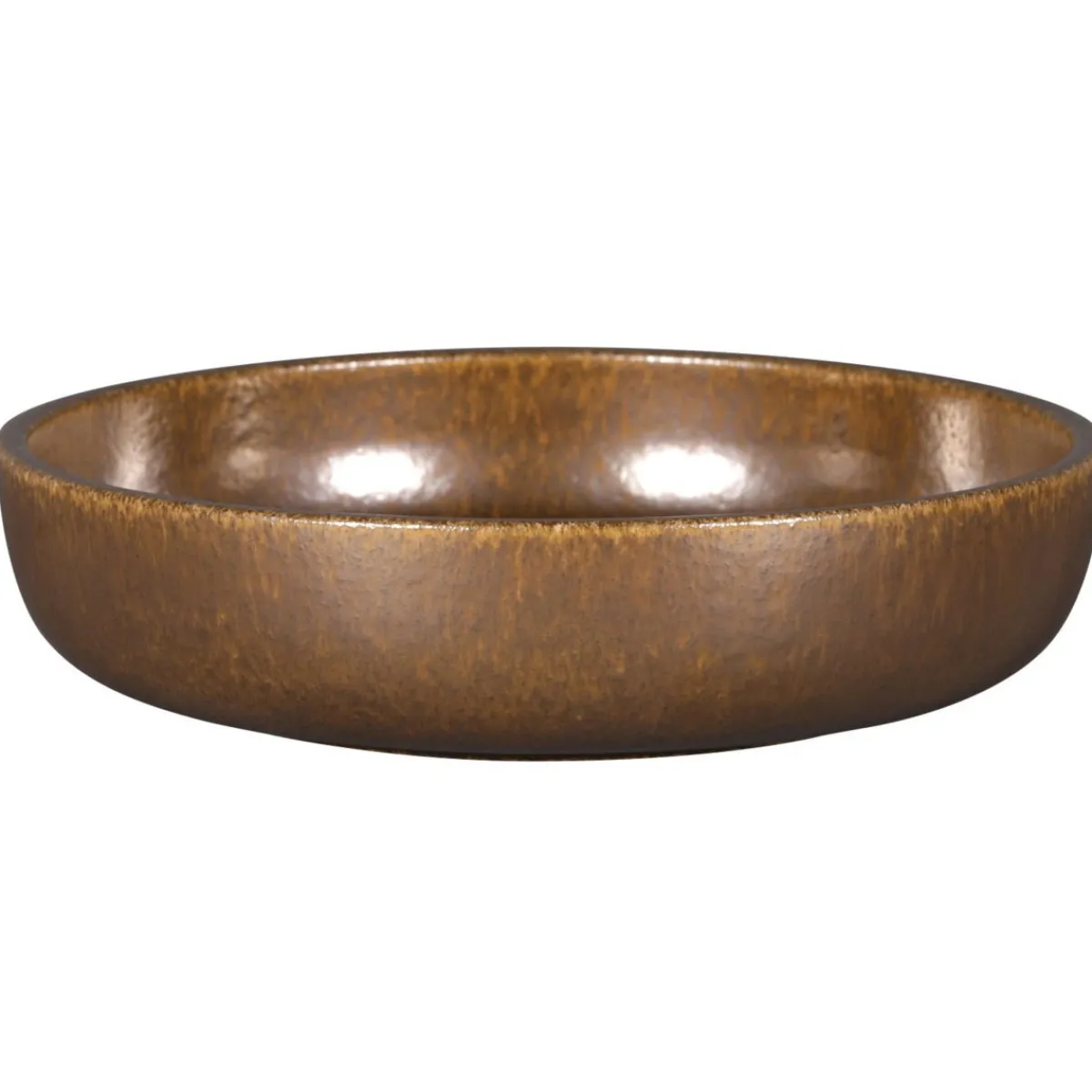 Assiette coupe creuse rond bronze porcelaine vitrifiée Ø 19,8 cm stone Ease - RAK Discount
