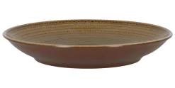 Assiette coupe creuse rond brun porcelaine vitrifiée Ø 27,8 cm Twirl - RAK Discount