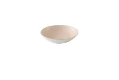 CHURCHILL Assiette coupe creuse rond Canvas Coral porcelaine vitrifiée Ø 18,2 cm Stonecast Canvas
