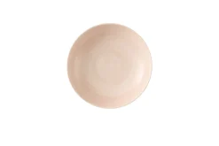 CHURCHILL Assiette coupe creuse rond Canvas grey porcelaine vitrifiée Ø 24,8 cm Stonecast Canvas Best