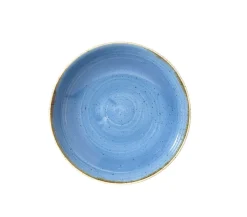CHURCHILL Assiette coupe creuse rond Cornflower porcelaine vitrifiée Ø 24,8 cm Stonecast Cornflower New