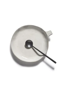 Assiette coupe creuse rond écru grès émaillé 20x17 cm La Mère - SERAX Discount