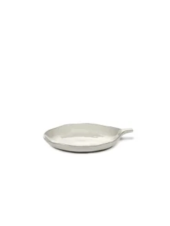Assiette coupe creuse rond écru grès émaillé 20x17 cm La Mère - SERAX Discount