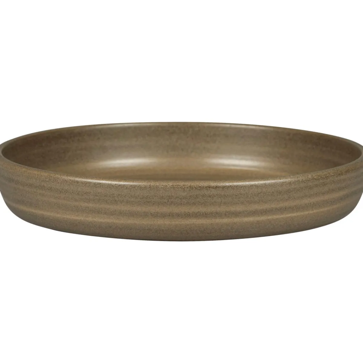 RAK Assiette coupe creuse rond Dark Brown porcelaine vitrifiée Ø 23,7 cm Selva