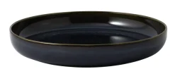 Assiette coupe creuse rond denim bleu porcelaine Ø 21,5 cm Crafted - VILLEROY & BOCH Discount