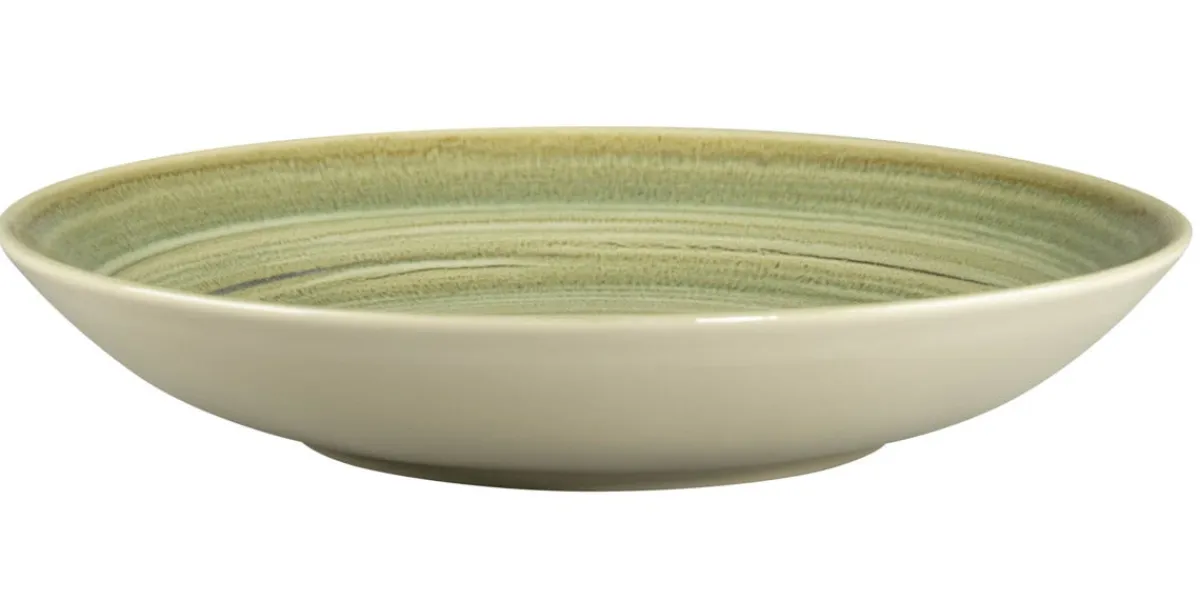 Assiette coupe creuse rond Emerald porcelaine vitrifiée Ø 25,9 cm stone Spot - RAK Hot