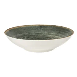 PRO.MUNDI Assiette coupe creuse rond gris anthracite porcelaine Ø 21,5 cm Terra Best