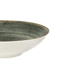 PRO.MUNDI Assiette coupe creuse rond gris anthracite porcelaine Ø 21,5 cm Terra Best