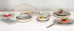 ACCOLADE Assiette coupe creuse rond gris grès émaillé Ø 17 cm Tropic Outlet