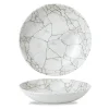 CHURCHILL Assiette coupe creuse rond gris porcelaine vitrifiée Ø 24,8 cm Kintsugi Agate Grey Clearance